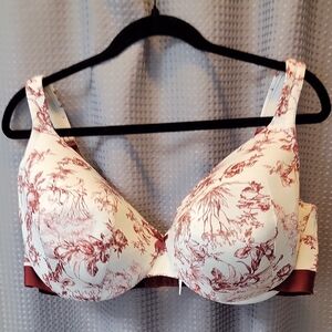 Cacique Floral Lightly Lined Full Coverage Bra Size 44DD